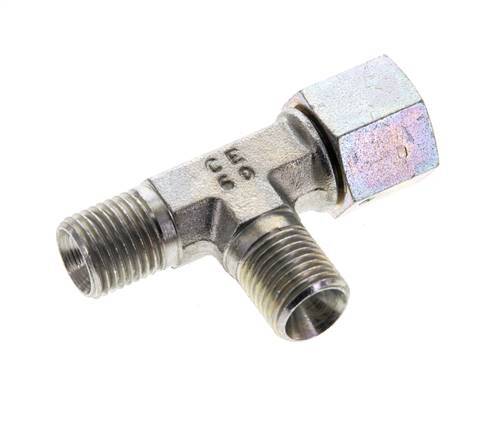 Tee Fitting G1/4'' Male x Female Steel Hydraulic 350bar (4917.5psi)