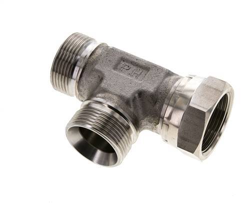 Tee Fitting G1 1/4'' Male x Female Stainless steel Hydraulic 190bar (2669.5psi)