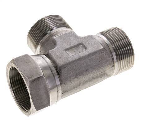 Tee Fitting G1 1/2'' Male x Female Stainless steel Hydraulic 190bar (2669.5psi)