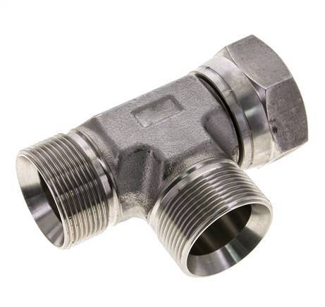 Tee Fitting G1 1/2'' Male x Female Stainless steel Hydraulic 190bar (2669.5psi)