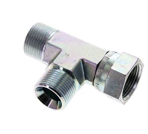 Tee Fitting G3/4'' Male x Female Steel Hydraulic 325bar (4566.25psi)