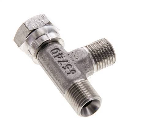 Tee Fitting G1/4'' Male x Female Stainless steel Hydraulic 350bar (4917.5psi)