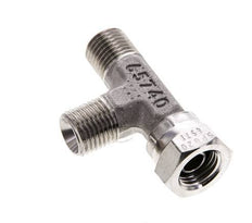 Tee Fitting G1/4'' Male x Female Stainless steel Hydraulic 350bar (4917.5psi)