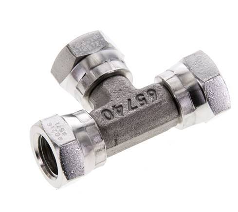 Tee Fitting G1/4'' Female Stainless steel Hydraulic 400bar (5620.0psi)