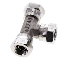 Tee Fitting G1/4'' Female Stainless steel Hydraulic 400bar (5620.0psi)