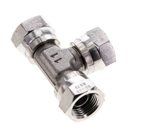 Tee Fitting G3/8'' Female Stainless steel Hydraulic 400bar (5620.0psi)