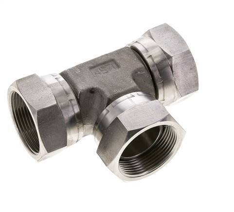 Raccord en T G1 1/2'' Femelle Acier inoxydable Hydraulique 125bar (1756.25psi)
