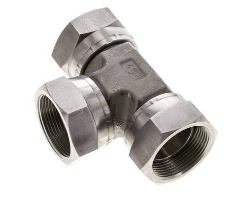 Raccord en T G1 1/2'' Femelle Acier inoxydable Hydraulique 125bar (1756.25psi)