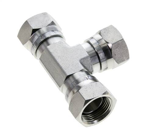 Tee Fitting G3/4'' Female Steel Hydraulic 175bar (2458.75psi)