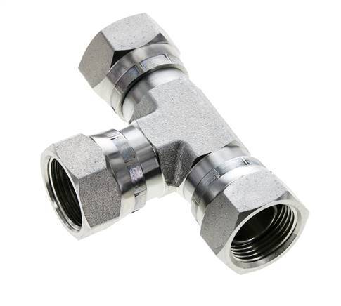 Tee Fitting G3/4'' Female Steel Hydraulic 175bar (2458.75psi)