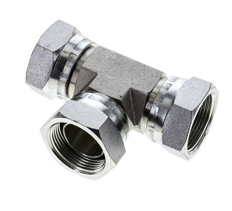 Tee Fitting G1 1/4'' Female Steel Hydraulic 150bar (2107.5psi)