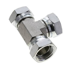 Tee Fitting G1 1/4'' Female Steel Hydraulic 150bar (2107.5psi)