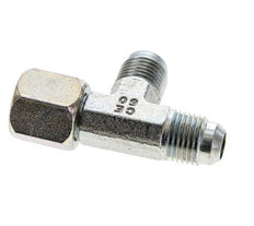 JIC Tee Fitting UNF 9/16''-18 Female x Male Steel 350bar (4917.5psi)