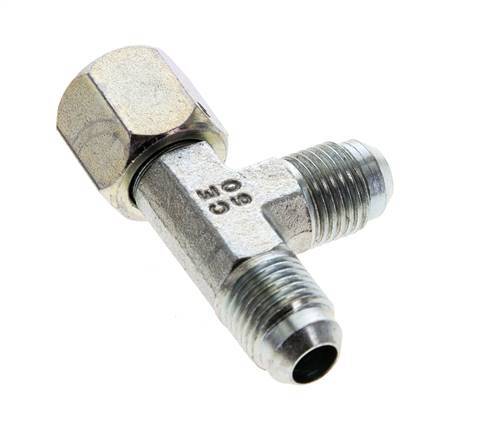 JIC Tee Fitting UNF 9/16''-18 Femelle x Mâle Acier 350bar (4917.5psi)