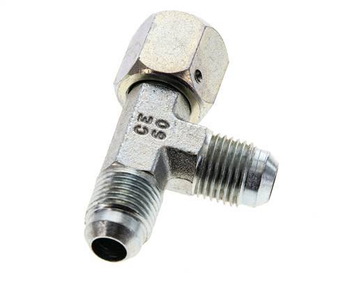 JIC Tee Fitting UNF 9/16''-18 Femelle x Mâle Acier 350bar (4917.5psi)