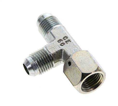 JIC Tee Fitting UNF 9/16''-18 Femelle x Mâle Acier 350bar (4917.5psi)