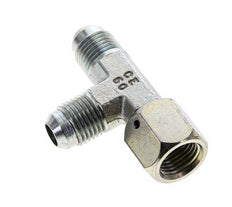 JIC Tee Fitting UNF 9/16''-18 Femelle x Mâle Acier 350bar (4917.5psi)