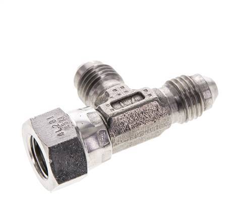 JIC Tee Fitting UNF 7/16''-20 Femelle x Mâle Acier inoxydable 350bar (4917.5psi)