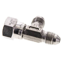 JIC Tee Fitting UNF 7/16''-20 Femelle x Mâle Acier inoxydable 350bar (4917.5psi)