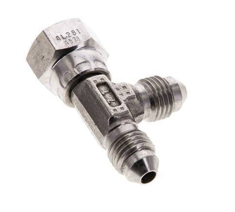 JIC Tee Fitting UNF 7/16''-20 Femelle x Mâle Acier inoxydable 350bar (4917.5psi)