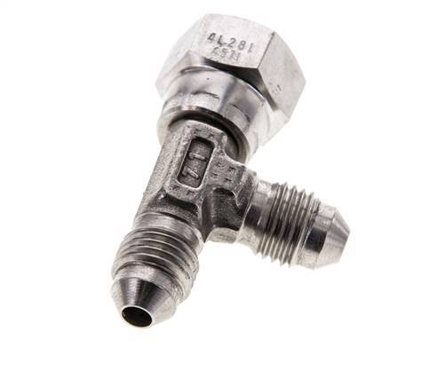 JIC Tee Fitting UNF 7/16''-20 Femelle x Mâle Acier inoxydable 350bar (4917.5psi)