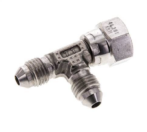 JIC Tee Fitting UNF 7/16''-20 Femelle x Mâle Acier inoxydable 350bar (4917.5psi)