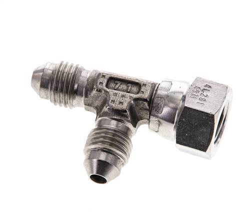 JIC Tee Fitting UNF 7/16''-20 Femelle x Mâle Acier inoxydable 350bar (4917.5psi)