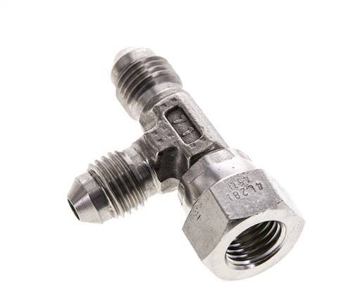 JIC Tee Fitting UNF 7/16''-20 Femelle x Mâle Acier inoxydable 350bar (4917.5psi)