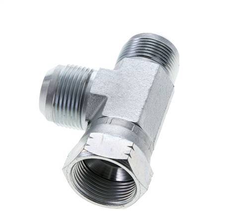 JIC Tee Fitting UN 1-5/16''-12 Femelle x Mâle Acier 250bar (3512.5psi)