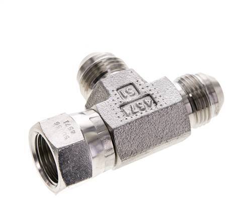 JIC Tee Fitting UNF 3/4''-16 Female x Male Stainless steel 350bar (4917.5psi)