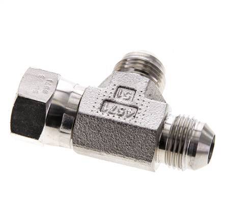 JIC Tee Fitting UNF 3/4''-16 Female x Male Stainless steel 350bar (4917.5psi)