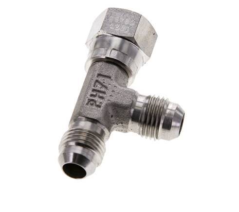 JIC Tee Fitting UNF 9/16''-18 Femelle x Mâle Acier inoxydable 350bar (4917.5psi)