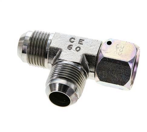 JIC Tee Fitting UN 1-1/16''-12 Femelle x Mâle Acier 350bar (4917.5psi)