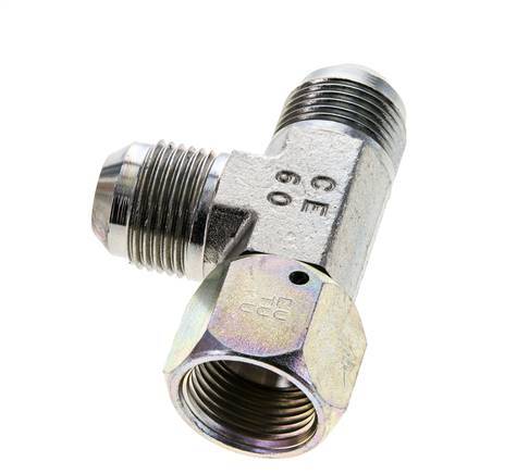 JIC Tee Fitting UN 1-1/16''-12 Femelle x Mâle Acier 350bar (4917.5psi)