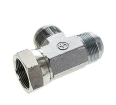 Raccord en T JIC UN 1-5/8''-12 Femelle x Mâle Acier 210bar (2950.5psi)