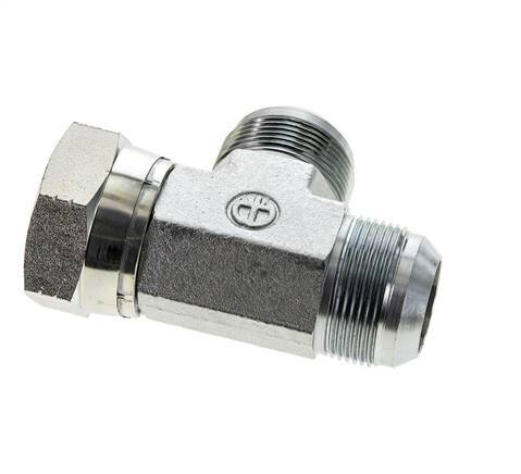 Raccord en T JIC UN 1-5/8''-12 Femelle x Mâle Acier 210bar (2950.5psi)