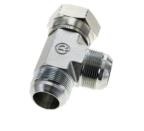 Raccord en T JIC UN 1-5/8''-12 Femelle x Mâle Acier 210bar (2950.5psi)
