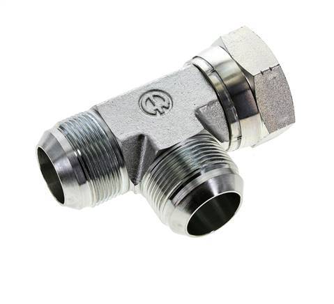 Raccord en T JIC UN 1-5/8''-12 Femelle x Mâle Acier 210bar (2950.5psi)