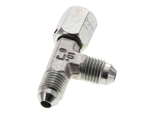 JIC Tee Fitting UNF 7/16''-20 Femelle x Mâle Acier 350bar (4917.5psi)