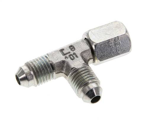 JIC Tee Fitting UNF 7/16''-20 Femelle x Mâle Acier 350bar (4917.5psi)