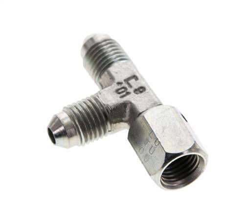 JIC Tee Fitting UNF 7/16''-20 Femelle x Mâle Acier 350bar (4917.5psi)