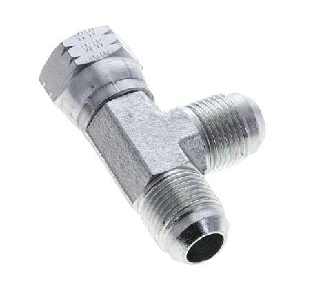 Raccord en T JIC UNF 7/8''-14 Femelle x Mâle Acier 350bar (4917.5psi)