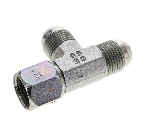 JIC Tee Fitting UNF 3/4''-16 Femelle x Mâle Acier 350bar (4917.5psi)