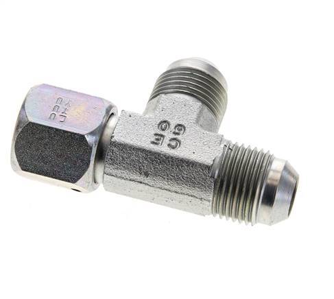 JIC Tee Fitting UNF 3/4''-16 Femelle x Mâle Acier 350bar (4917.5psi)