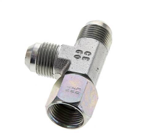 JIC Tee Fitting UNF 3/4''-16 Femelle x Mâle Acier 350bar (4917.5psi)