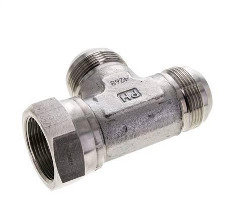 JIC Tee Fitting UN 1-5/8''-12 Femelle x Mâle Acier inoxydable 210bar (2950.5psi)
