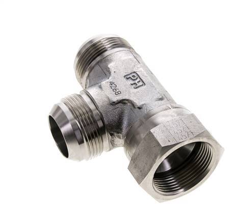 JIC Tee Fitting UN 1-5/8''-12 Femelle x Mâle Acier inoxydable 210bar (2950.5psi)
