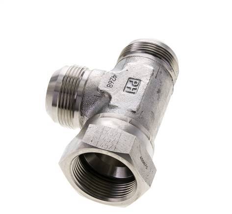 JIC Tee Fitting UN 1-5/8''-12 Femelle x Mâle Acier inoxydable 210bar (2950.5psi)