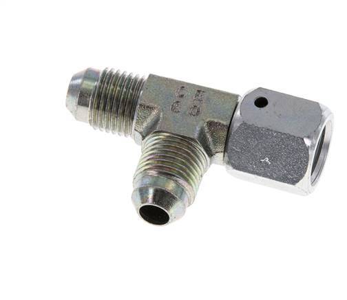 JIC Tee Fitting UNF 1/2''-20 Femelle x Mâle Acier 350bar (4917.5psi)