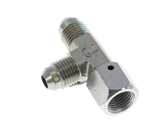JIC Tee Fitting UNF 1/2''-20 Femelle x Mâle Acier 350bar (4917.5psi)